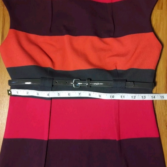 🌟SOLD🌟Calvin Klein Striped Sheath Dress Womens - Picture 4 of 8